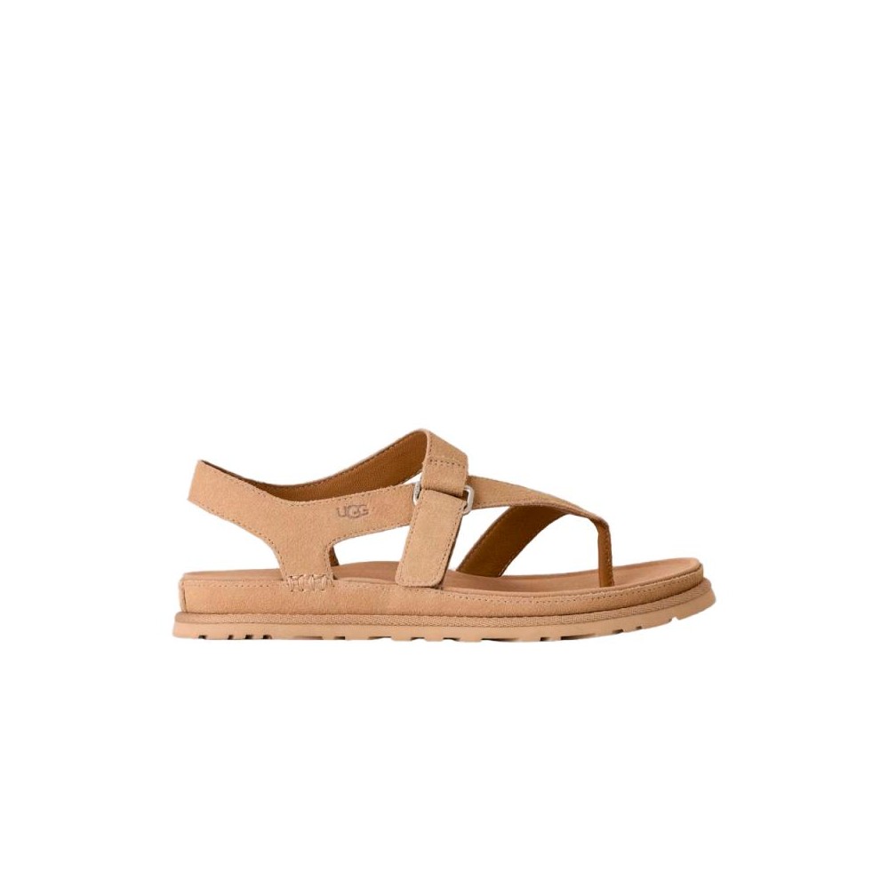 Sandalias Planas Ugg W Goldengaze Toe Post Mujer Taupe