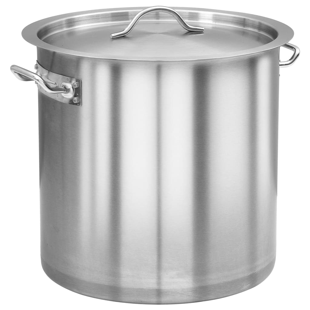 vidaXL Olla de Acero Inoxidable Marmita Cazuela con Tapa Cocina Dimensiones 36 x 24 cm (24 L), 32 x 32 cm (26 L), 36 x 36 cm (35 L) y mas