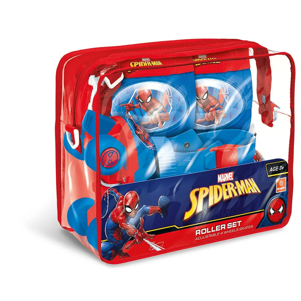 Set Completo Patines Spiderman + Protecciones Mondo 18390