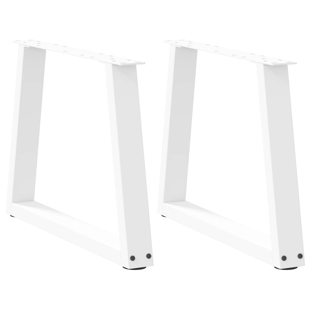 vidaXL Patas para mesa de centro en forma de V (2 unidades) 70 x (42-43,3) cm, acero