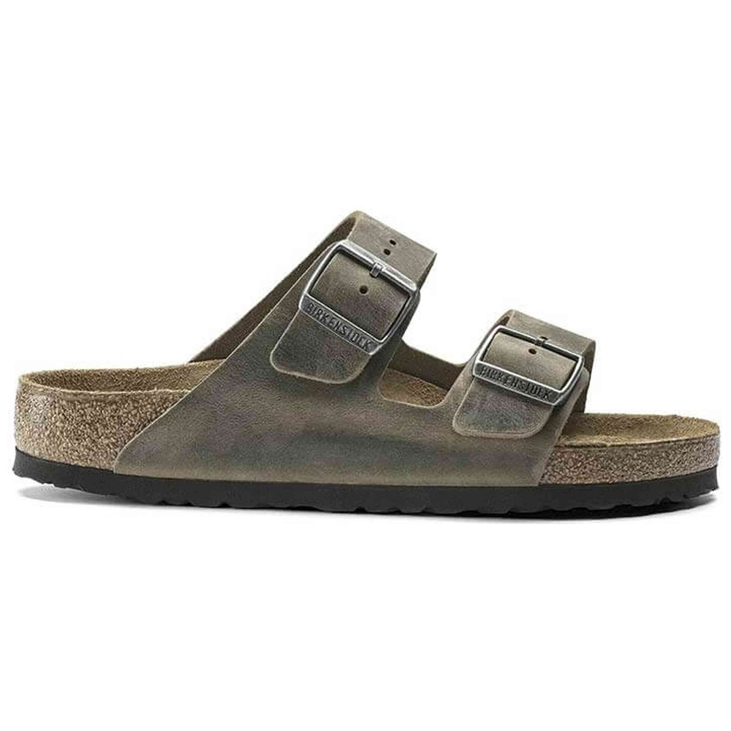 Sandalias Birkenstock modelo Arizona SFB LEOI Faded Khaki para Hombre en color Marron