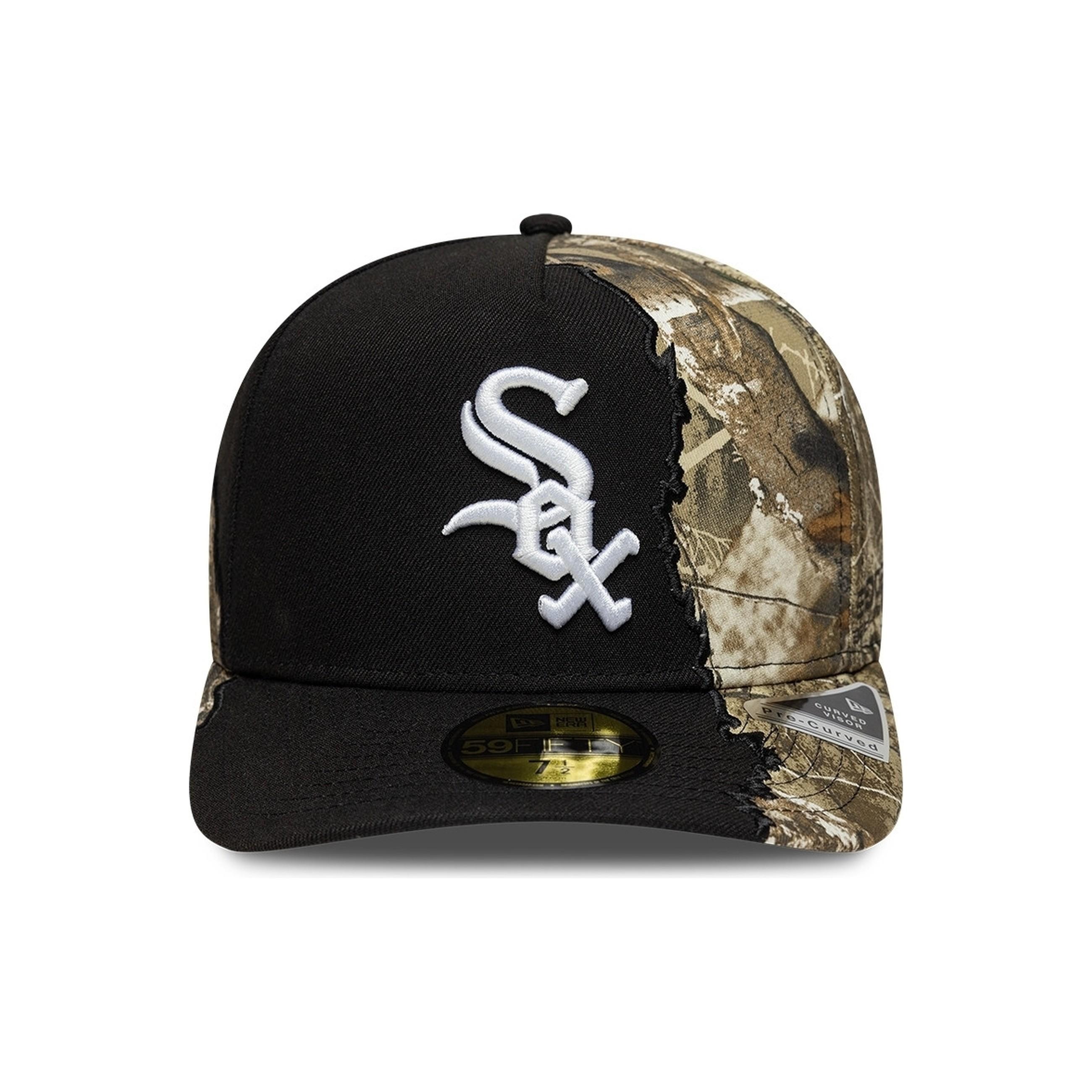 GORRA NEW ERA NEGRA SOX SPLIT REAL TREE 59FIFTY CHIWHI