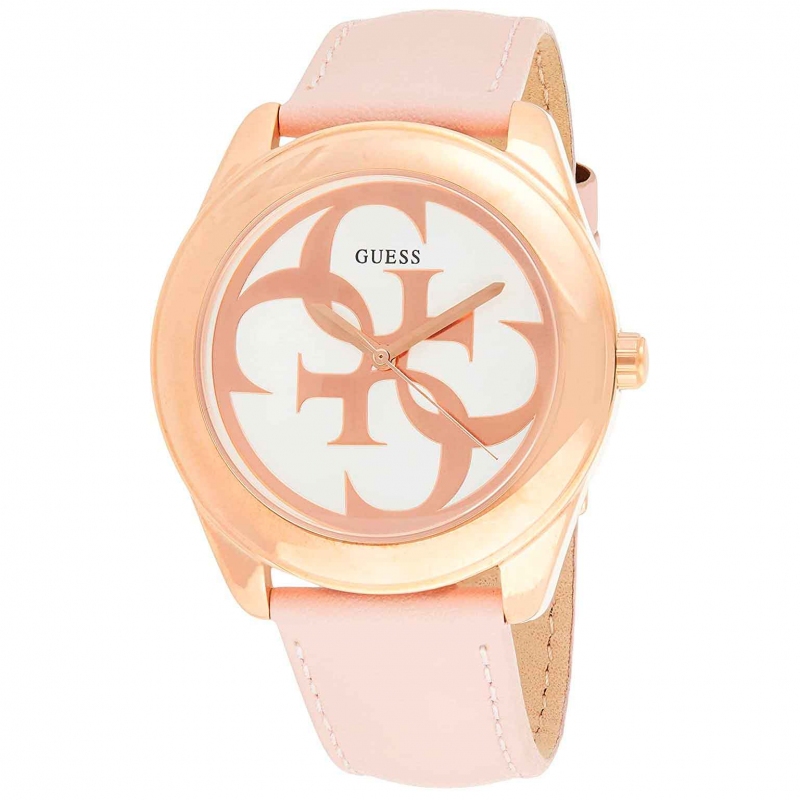 Guess Twist W0895l6 Reloj De Pulsera Analógico Para Mujer Color Rosa