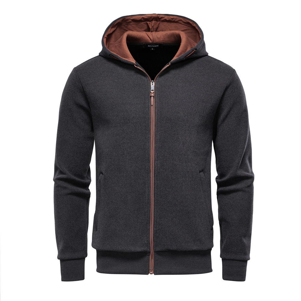 TK Sudadera con capucha para hombre con forro polar, diseño cálido y de estilo formal con bloques de color, perfecta para otoño e invierno.