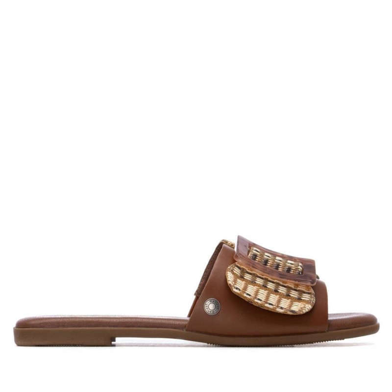 Sandalias planas de Mujer REFRESH 175029 01 SANDALIA PALA ADORNO CAMEL 38656 26V