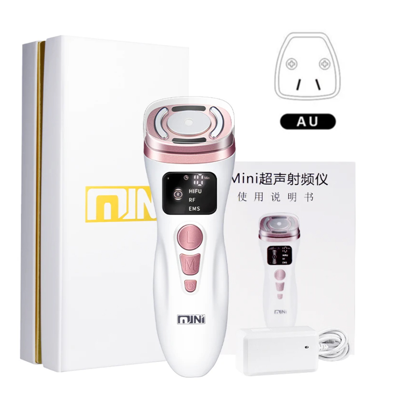 Mini Máquina De Radiofrecuencia HIFU Ultrasonido EMS Corriente Micro Facial Belleza Instrumento De Cuidado De La Piel Rejuvenecimiento Antiarrugas