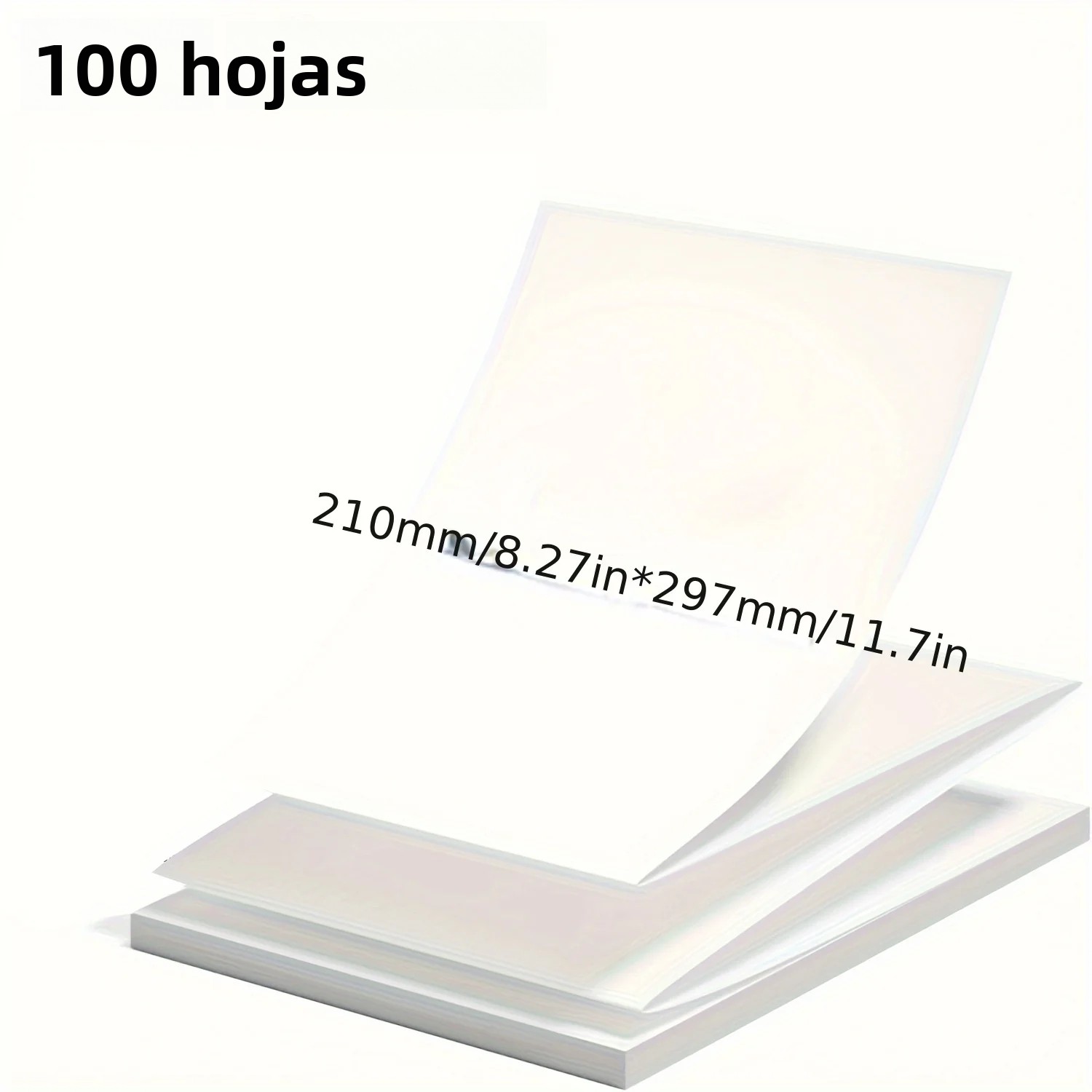 Om Home Papel Para Impresora Térmica A4 100/200 Hojas 21.01cm X 29.69cm No Electrónica Para Impresoras Portátiles No Compatible Con Laser/Inkjet