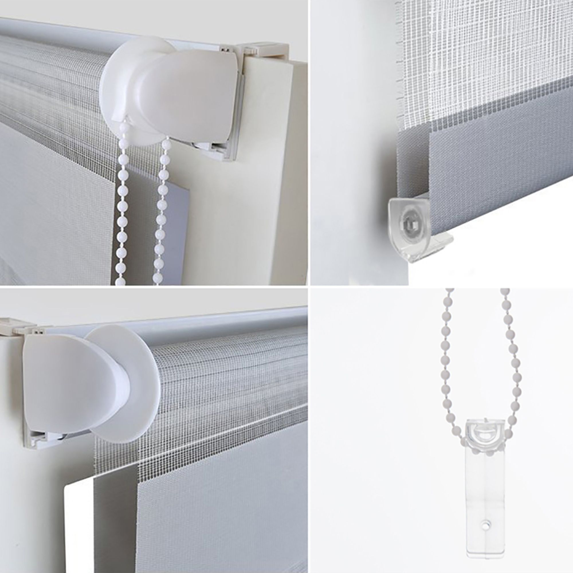 BLINDECOR  Estor Sin Herramientas Noche y Día Modelo Indus – Estor Enrollable sin Taladrar – Estor Ventana Easy Fix – Estor Enrollable Noche y Día para Ventana