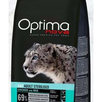 Optima Nova – Pienso para gatos adultos esterilizados Optima Nova Sterilised pollo y arroz. 2 Kg