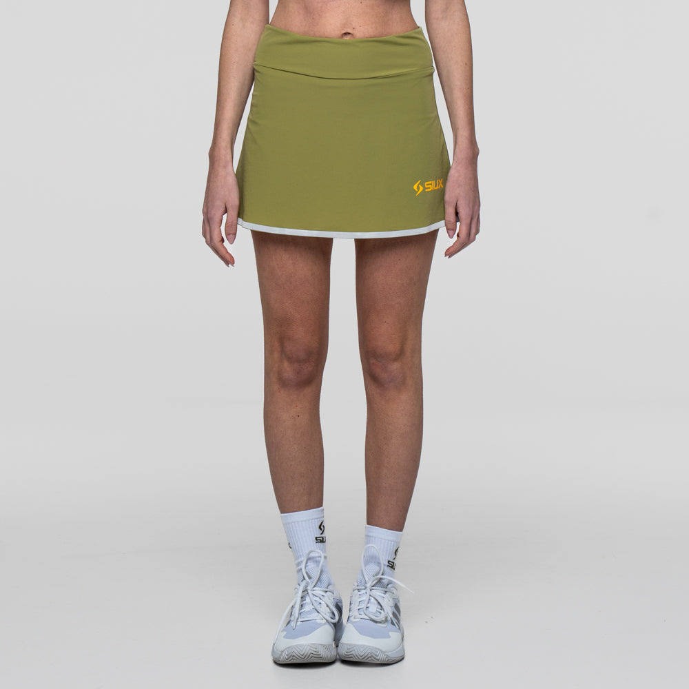 Siux - Falda de Pádel Beige Gea Mujer - Con Culotte Interior, Cómoda y Transpirable - Ropa Deportiva para Pádel - Falda Deportiva - Con Culotte Interior - Tejido Transpirable