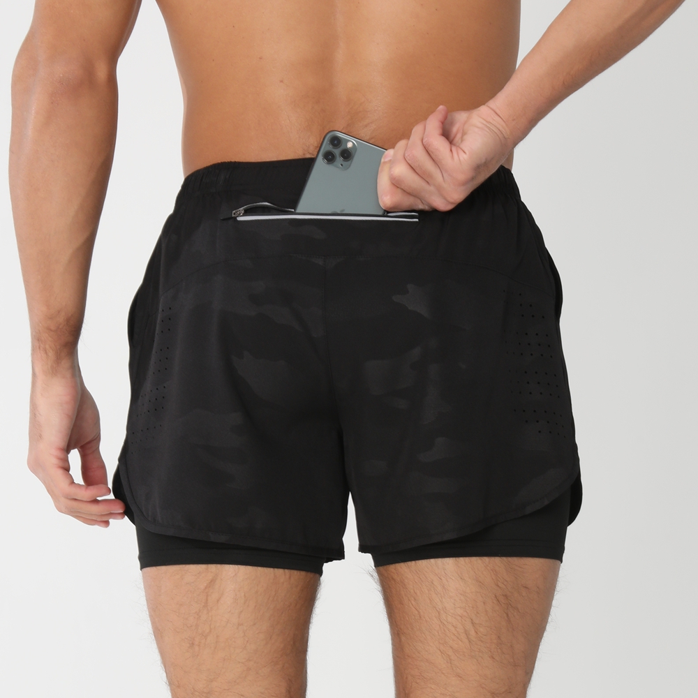 Shorts De Correr Para Hombre 2025 Nuevos Shorts Deportivos De Gimnasio 2 En 1 Secado Rápido Entrenamiento Fitness Verano Pantalones Cortos