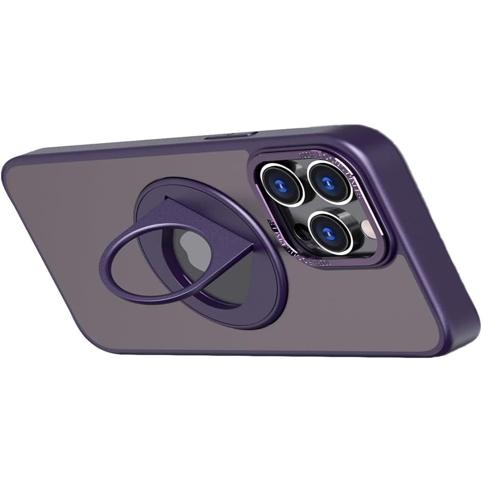 Eshow DF15 Funda para iPhone 15 Anillo Giratorio con Soporte Magnético