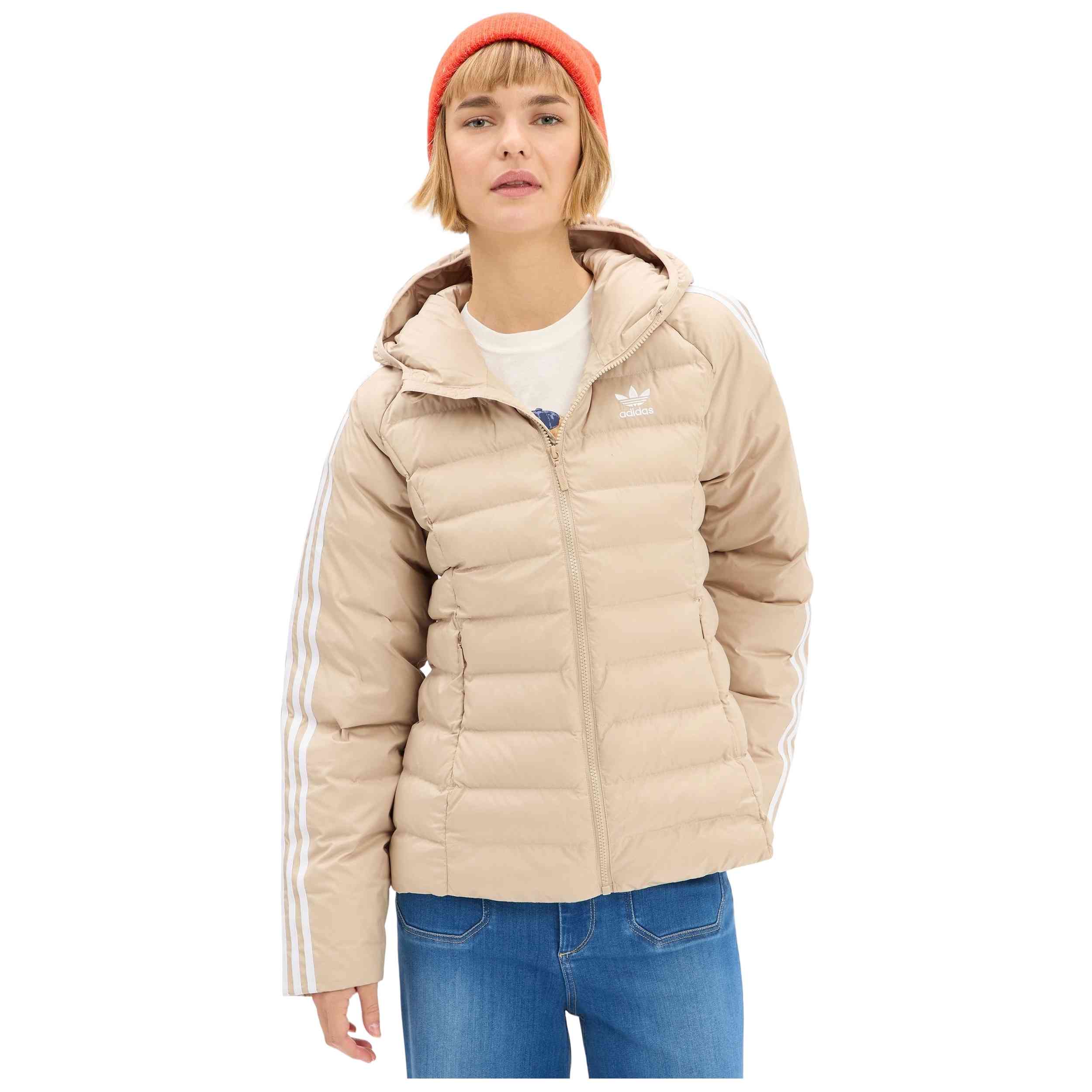 Abrigo Adidas modelo JX2940 para Mujer en color Beige