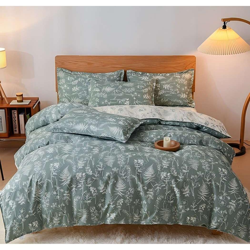 Juego de Funda Nórdica 4 Piezas de Algodón Alta Calidad Juego de Ropa de Cama- Dibujo Elegante - Varios Tamaños Disponibles