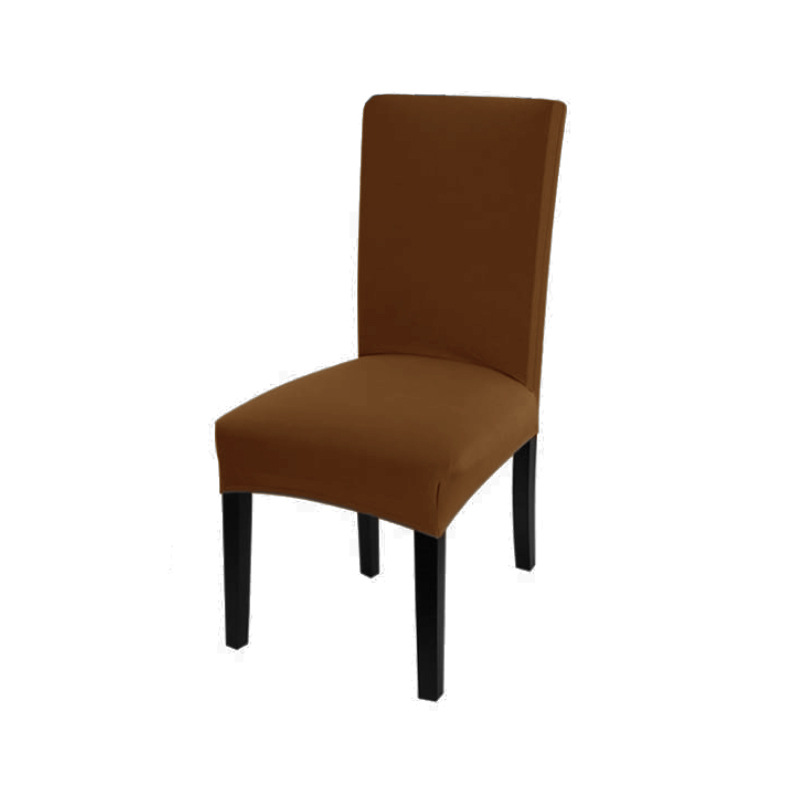 CA Funda de silla de restaurante de seda de leche nórdica simple y moderna, funda elástica para silla, funda para sala de estar de restaurante