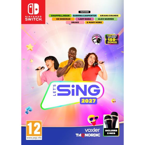 LET'S SING 2027 + 2 MICROFONOS Juego para Consola Nintendo Switch