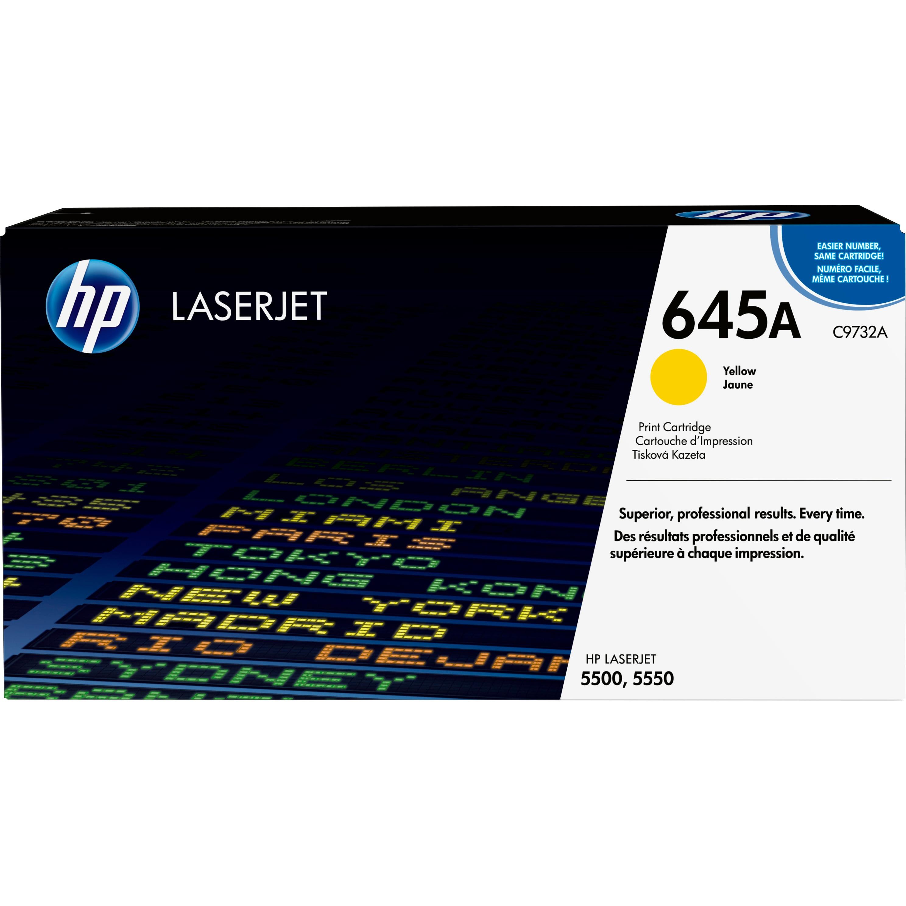 Cartucho de toner original LaserJet HP 645A amarilo
