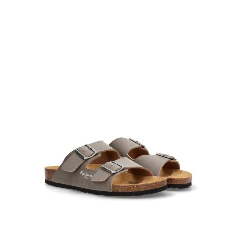 Sandalia Pepe Jeans - Hombre - Suela Plana - Modelo Pms80003 - Color Beige