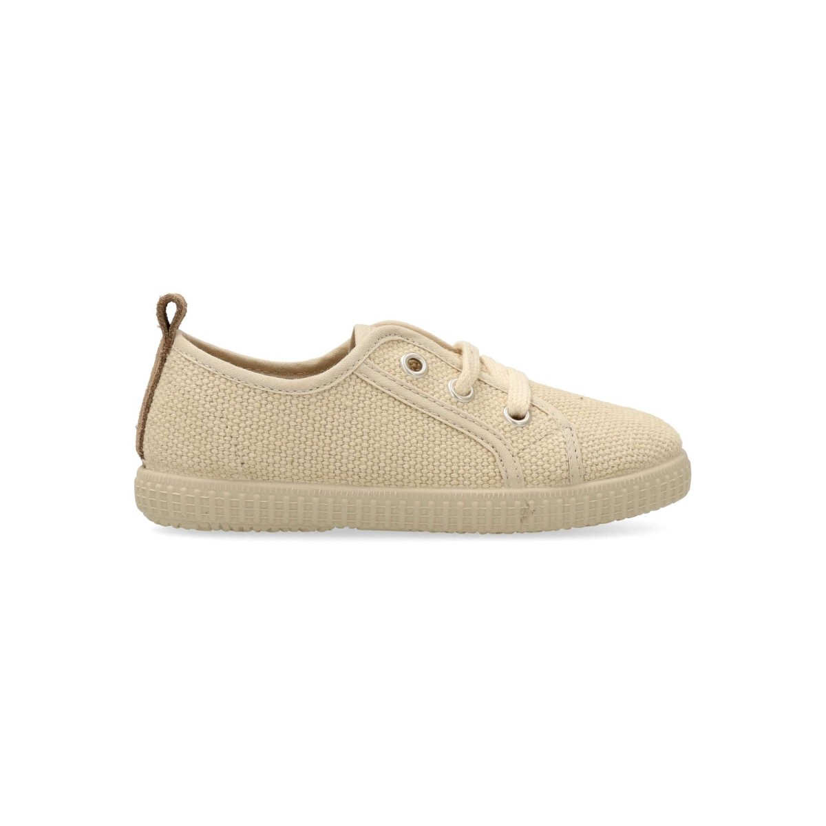 Peke's by Vanessa - Zapatillas tenis de lona para niño, cómodas y antideslizantes con suela de goma flexible, color gris, fabricadas en España
