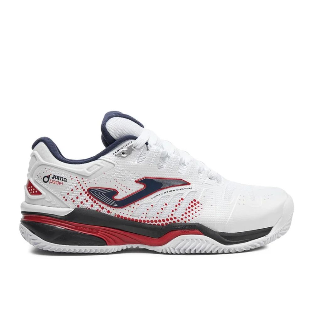 ZAPATILLAS PÁDEL JOMA SLAM JR 2302 WHITE NAVY.