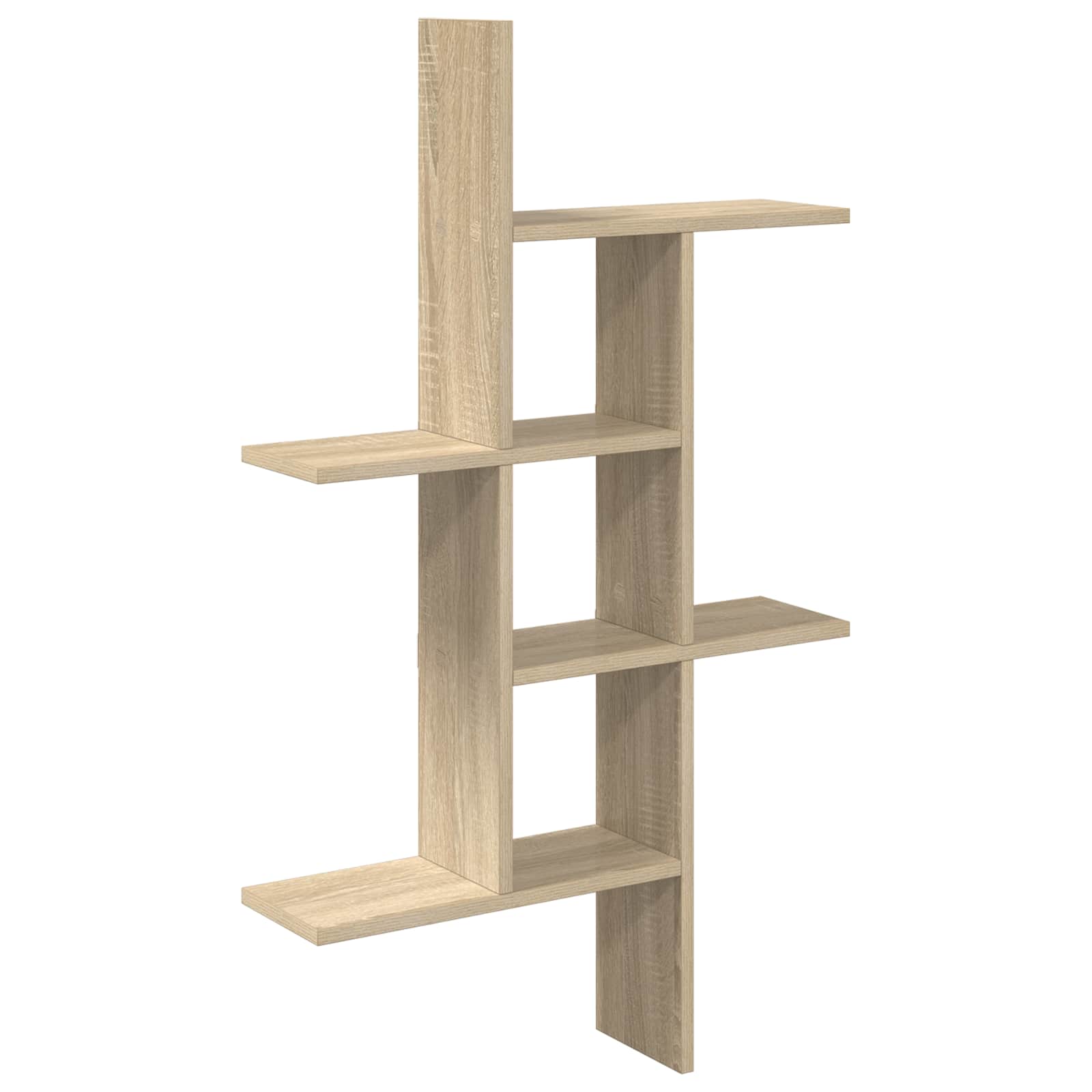 vidaXL Estante de pared 61 x 15 x 102 cm Madera de ingeniería Multicolor