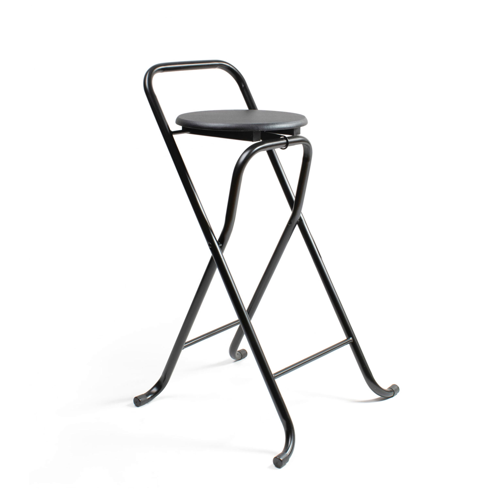 The Secret Home - Pack de 1, 2, 4 y 6 Taburetes Plegables con Respaldo de Metal y Madera - Varios Modelos - Alto 80 cm x Ancho 45 cm - Silla Plegable para Cocina y Barra