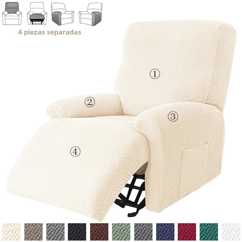 TK Fundas elásticas de Jacquard para sofá reclinable, cubierta antideslizante para sillón dividido, sala de estar