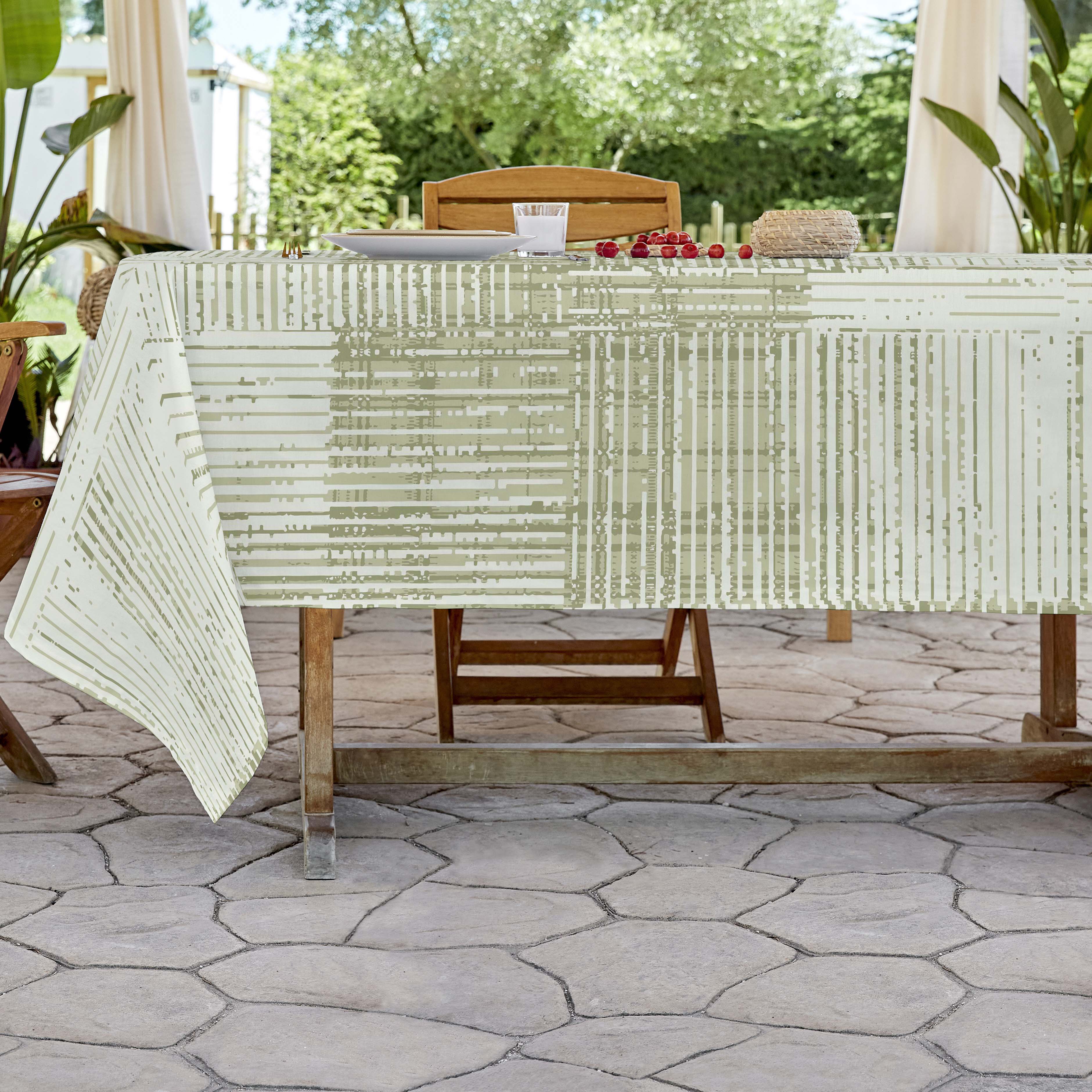SANDAL - Mantel de Tela Estampado y Antimanchas - Mantel para Interior y Exterior - 5 modelos diferentes - Modelos Geométricos - 140x200 / 140x250