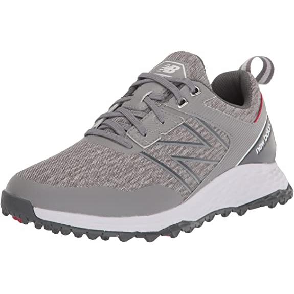 New Balance Zapatos de golf Fresh Foam Contend para hombre Gris/Blanco/Rojo