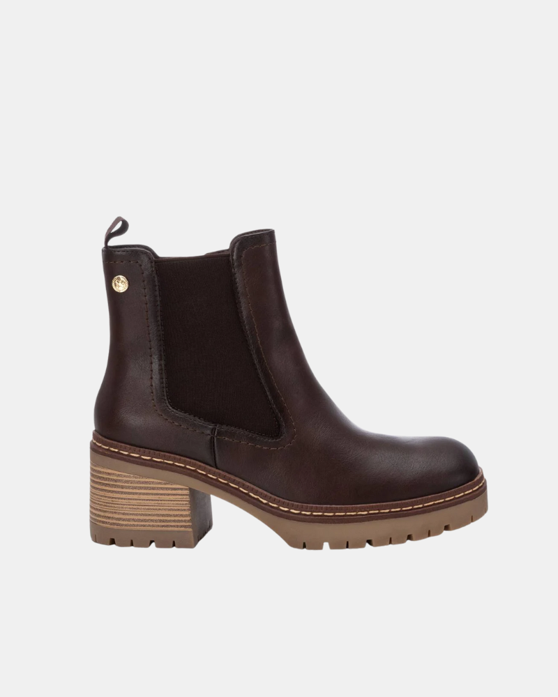XTI 143370 Botines Altos Mujer Marrón