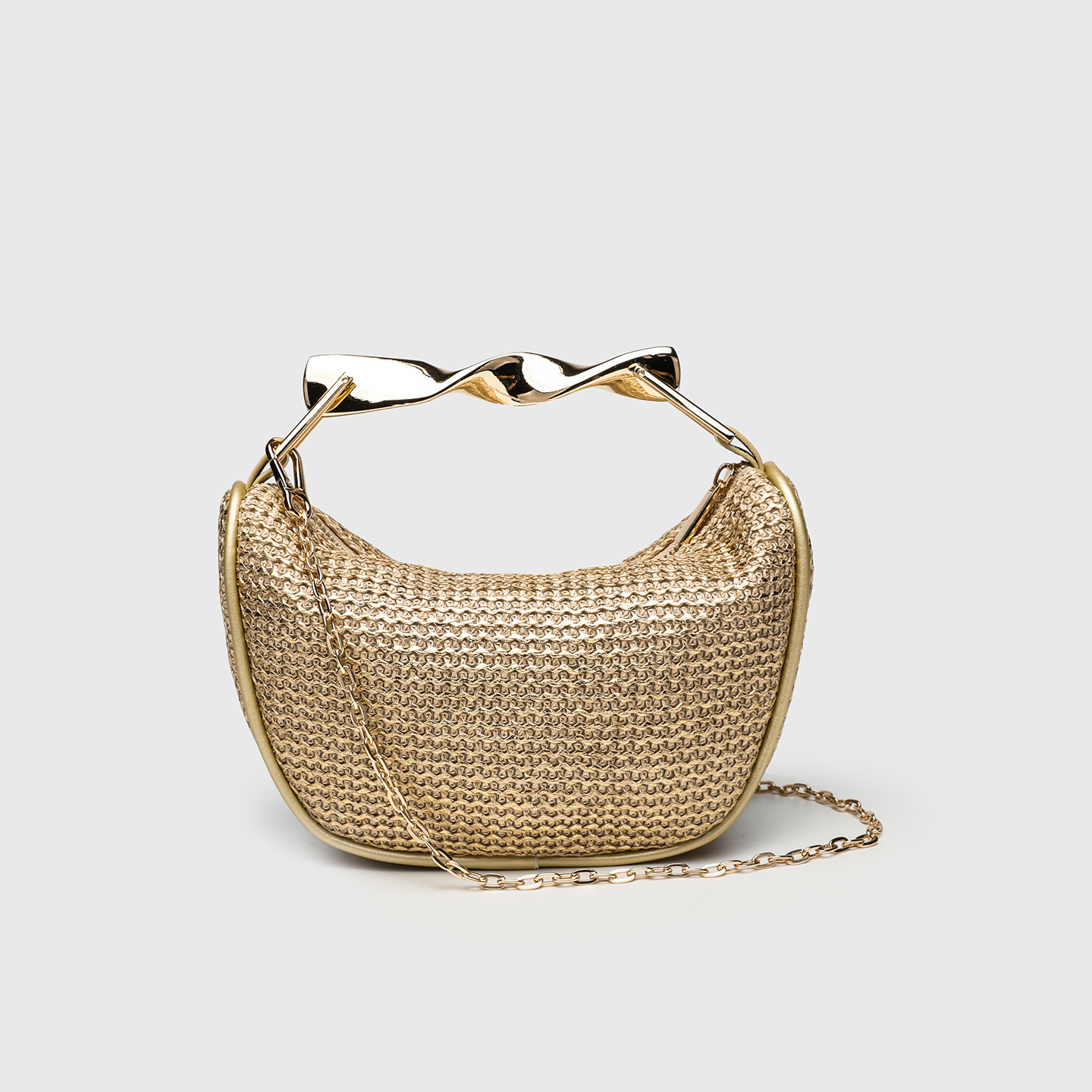 Bolso cruzado de paja tejida para mujer, bolso de paja de verano para playa, vacaciones, viajes y centro turístico