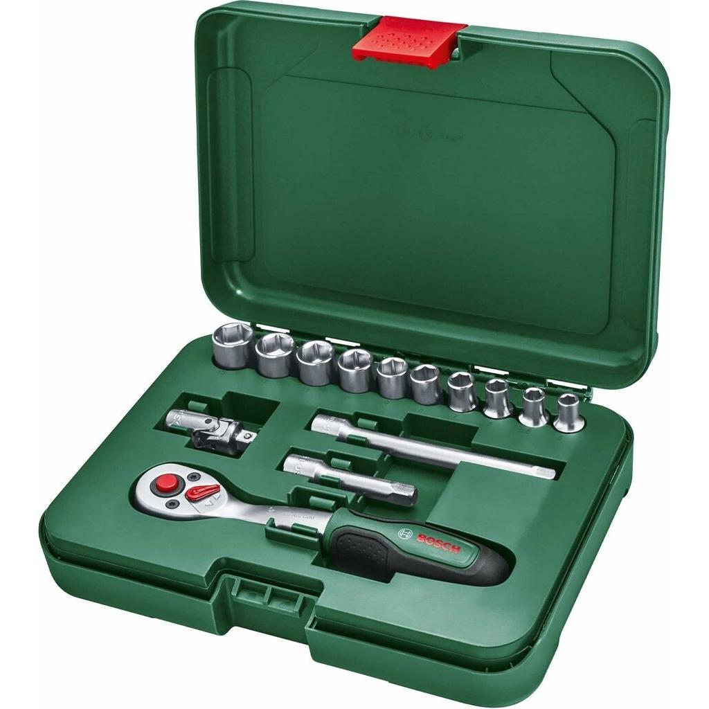 BOSCH 1600A02BY0 Set de carracas de ¼" de 14 piezas