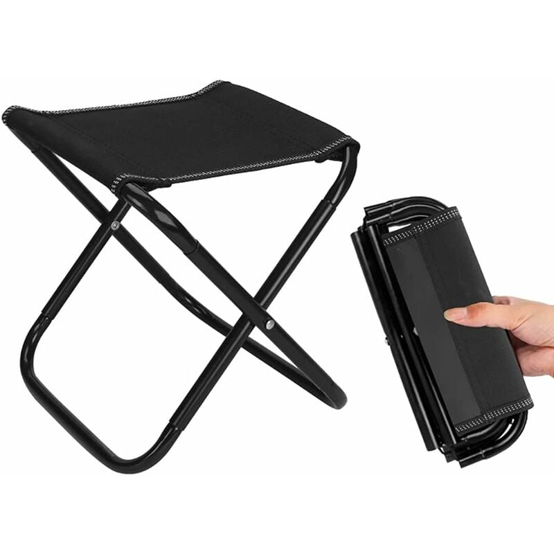 Taburete plegable para acampar, portátil para pesca, picnic y senderismo