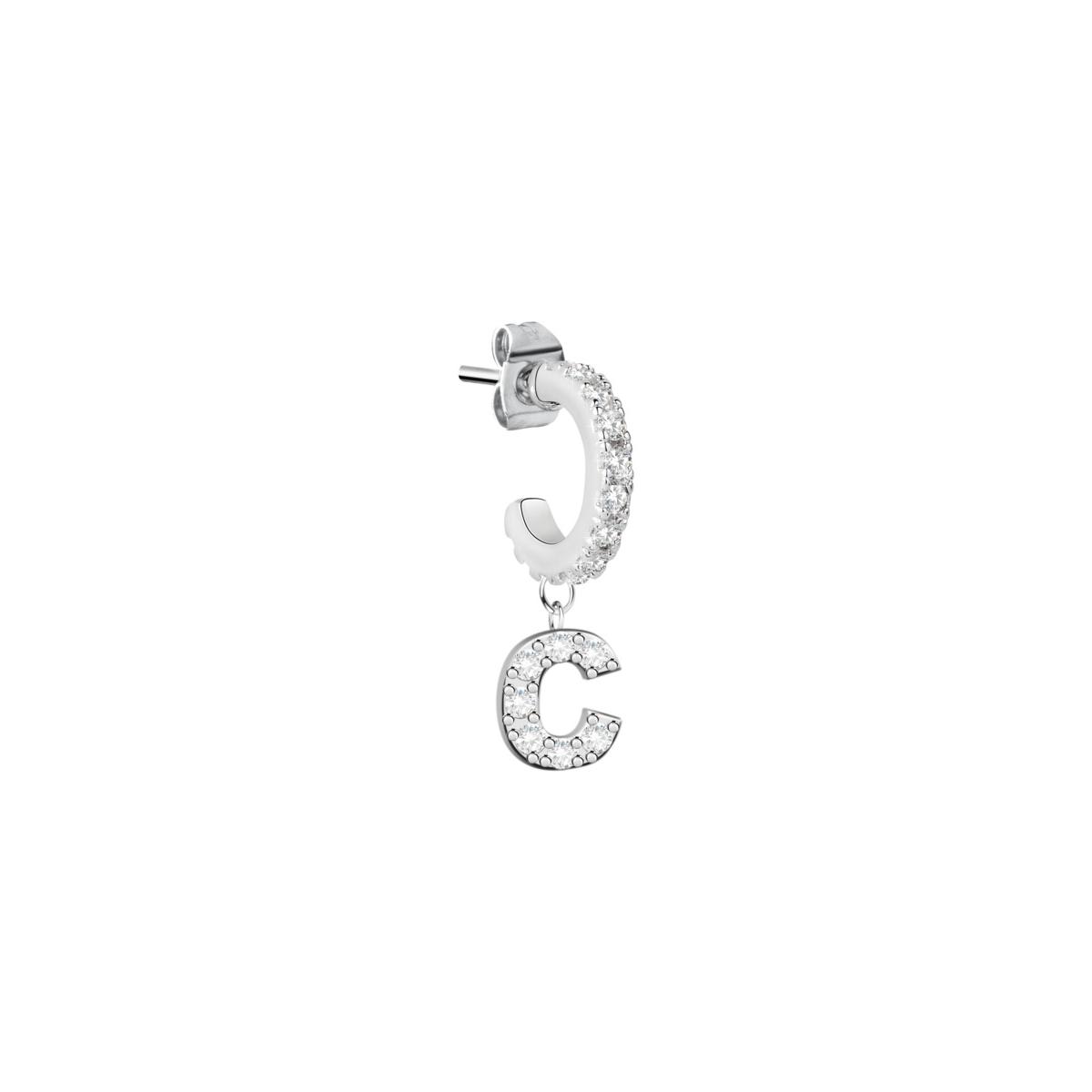 La Petite Story Pendientes Mujer Hoop Earrings Ss Letter C De Latón  Lps02arq49