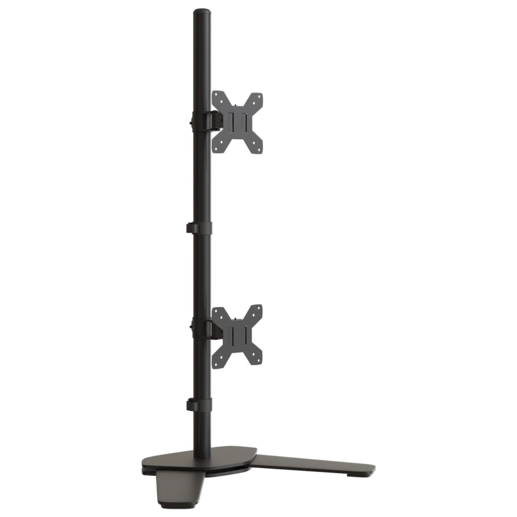 vidaXL Soporte para Monitor Poste para Pantalla Escritorio Ajustable Acero Negro Modelo Individual (sin brazo),  Doble (sin brazo),  Dual y mas