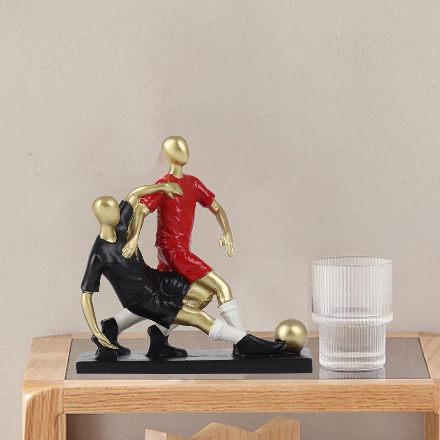 Adornos para Futbolistas, Copa Europa League Decoración Para Librería de oficina, pequeña, decoración de la Mesa de café, decoración del Hogar, regalo Para Los Niños (Invertida)