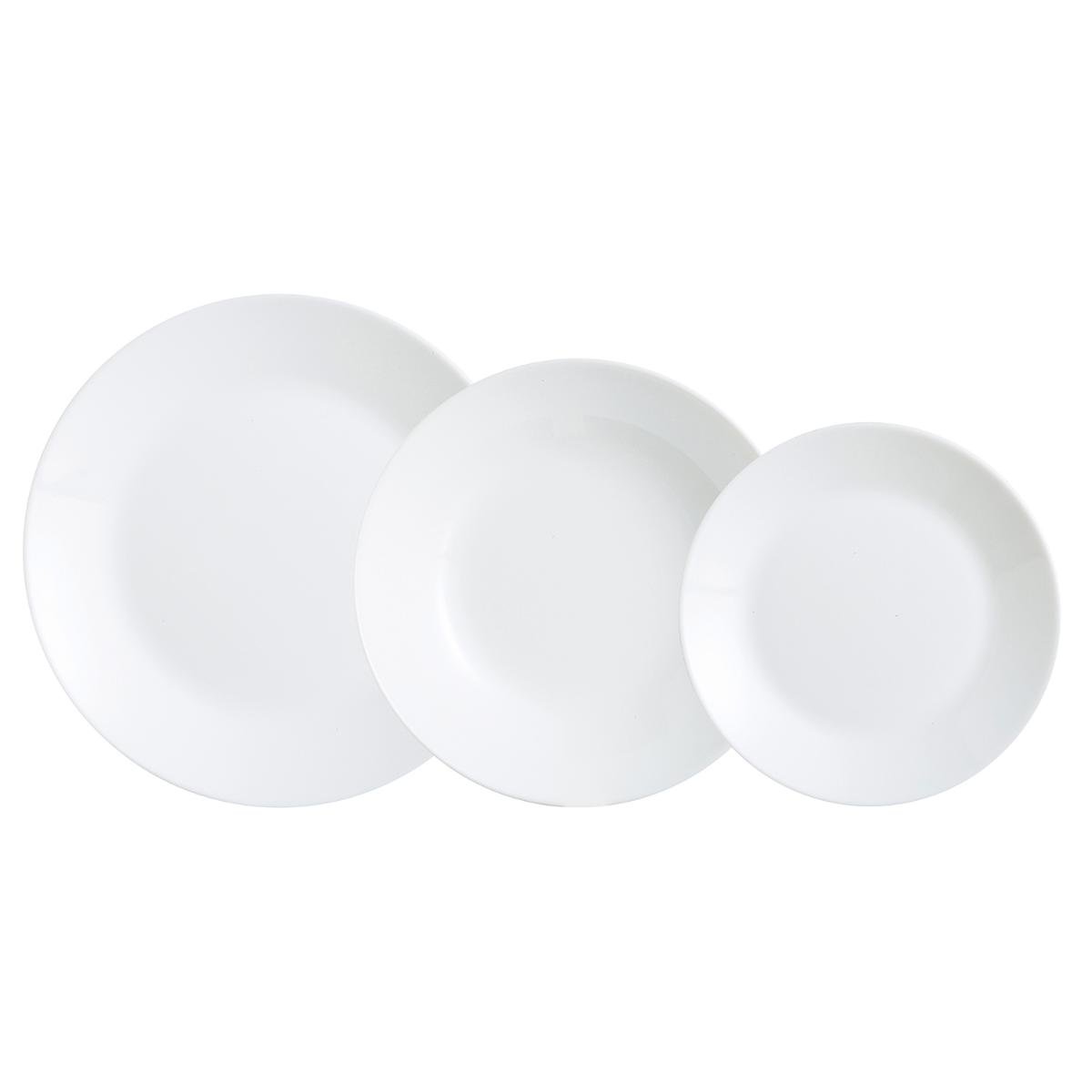 Luminarc Vajilla Zelie Opal - Vajilla Arcopal Blanco Brillo | Amystyle