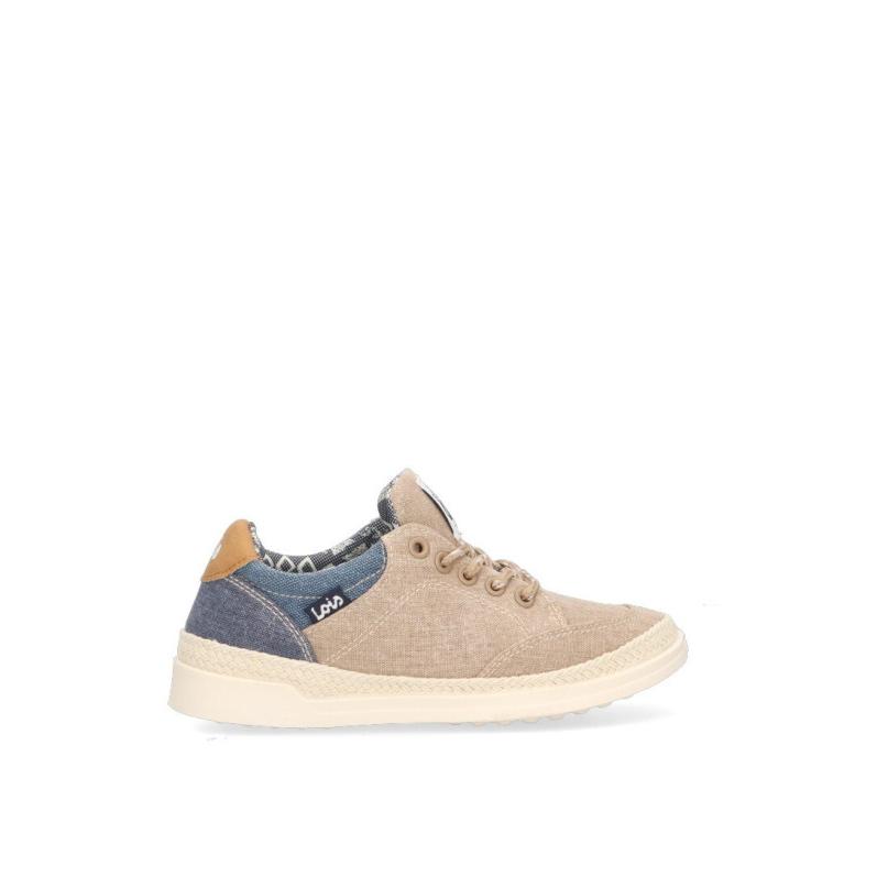 Bluchers Lois - Niño - Suela Plana - Modelo 60169 - Color Beige