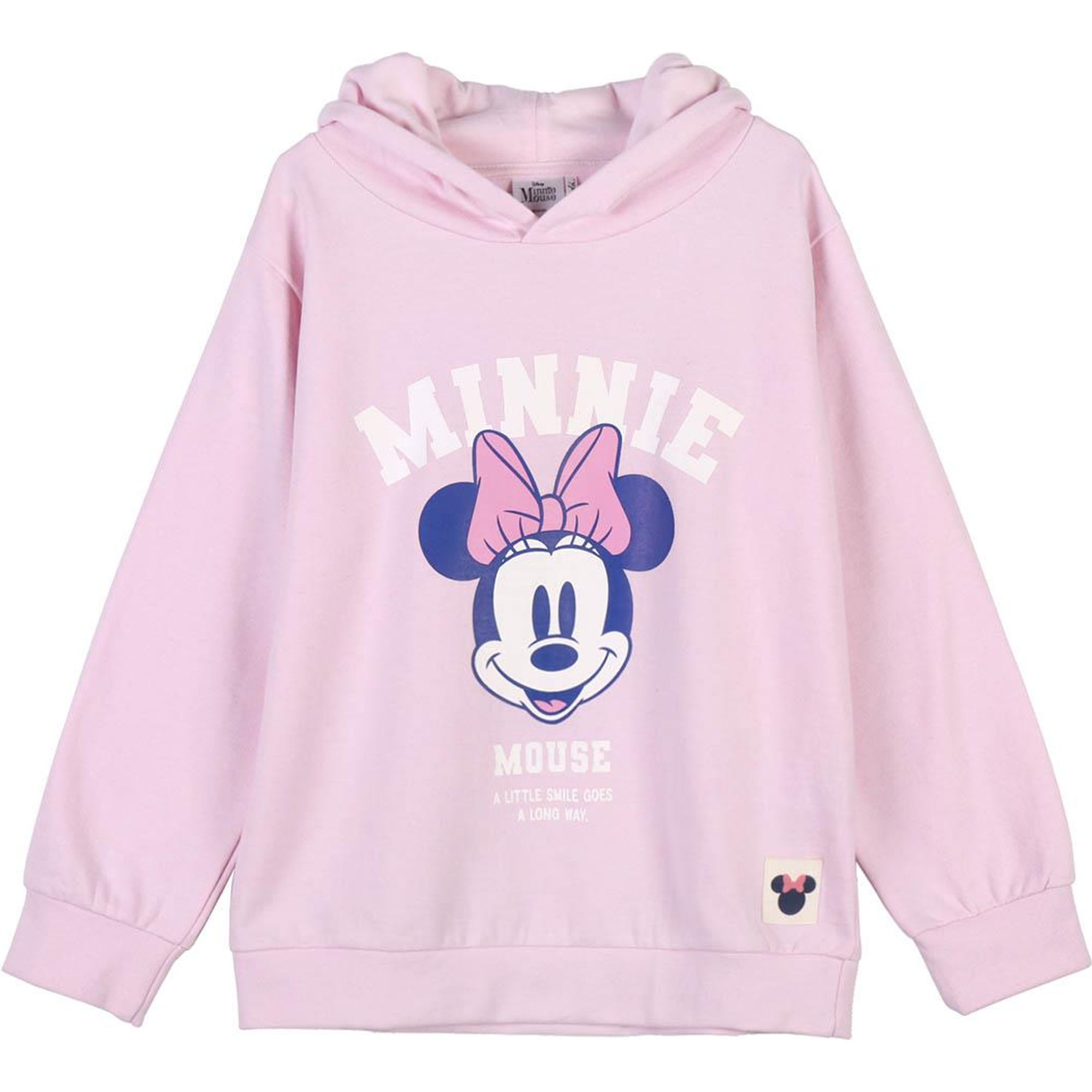 CERDÁ LIFE'S LITTLE MOMENTS - Sudadera COTTON BRUSHED MINNIE PINK - Sudadera Infantil Diseño Único y Licencia Oficial - Sudadera Niños Confort Superior en cada Detalle - Sudadera Infantil para Niños Estilo Casual y Moderno