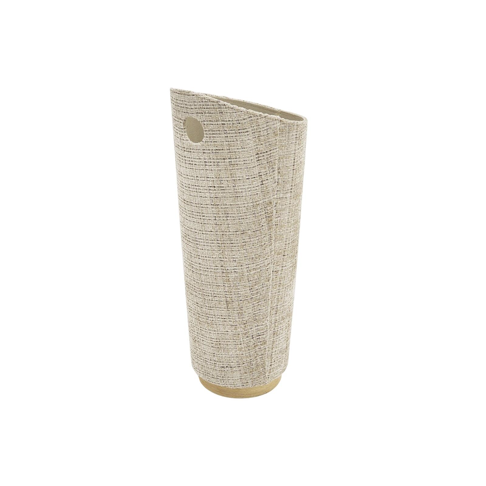 Paragüero dux redondo base madera 23 23x60 cm, color beige y natural Fijalo