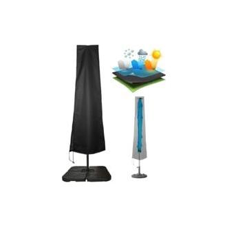 CA Funda impermeable para sombrilla de jardín voladiza Sollbry 210D Oxford, anti-UV, polvo, lluvia y viento (240 x 57 x 57 cm, negra)