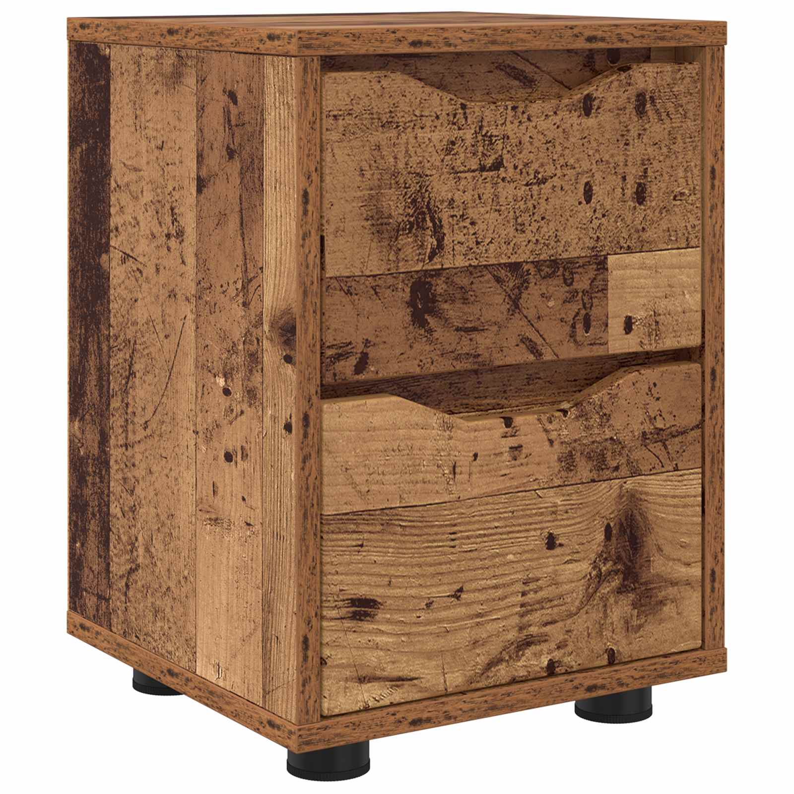vidaXL Mesa de Noche 30,5 x 30 x 43 cm   Madera de ingeniería Multicolor