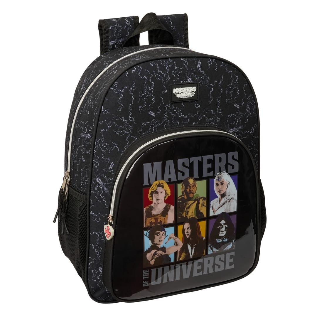 SAFTA | Mochila Escolar Doble Masters of the Universe Niño y Adolescente, Mochila Adaptable a Carro con Espalda y Hombreras Acolchadas, Bolsillo Frontal Grande y Laterales, Talla Única, Vuelta al Cole