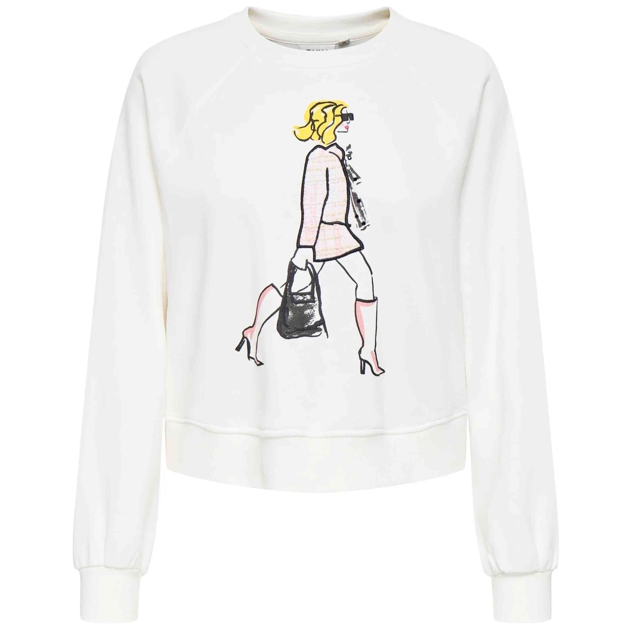 Sudadera Only modelo 15360576-CLOUD para Mujer en color Blanco