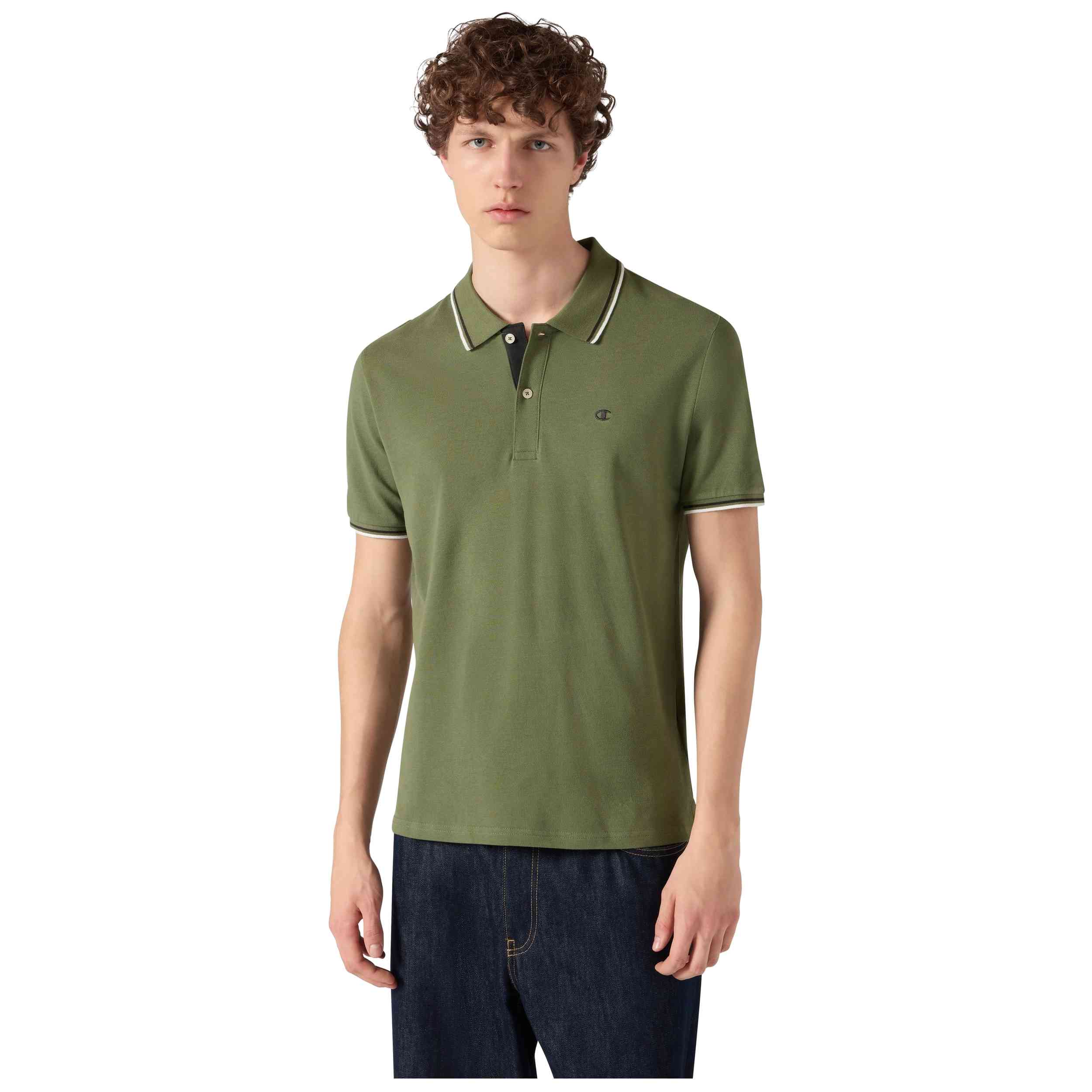Textil Champion modelo Polo en color Verde