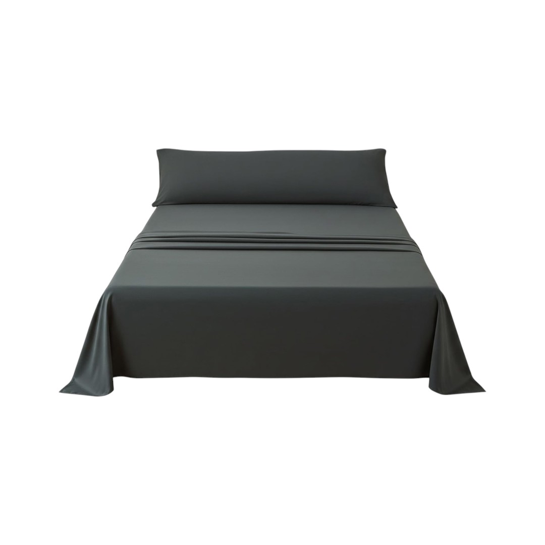 Juego de Sábanas para Cama 90/105/135/150/180cm Lisa, 3 Piezas, Sábana Bajera, Sábana Encimera y 1 Funda de Almohada, Suave y Fresca, Fácil de Lavar