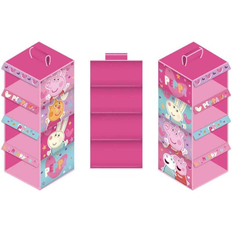 Arditex Organizador Peppa Pig Armario 4 Huecos 29 X 28 X 65 Cm - Organización Eficiente