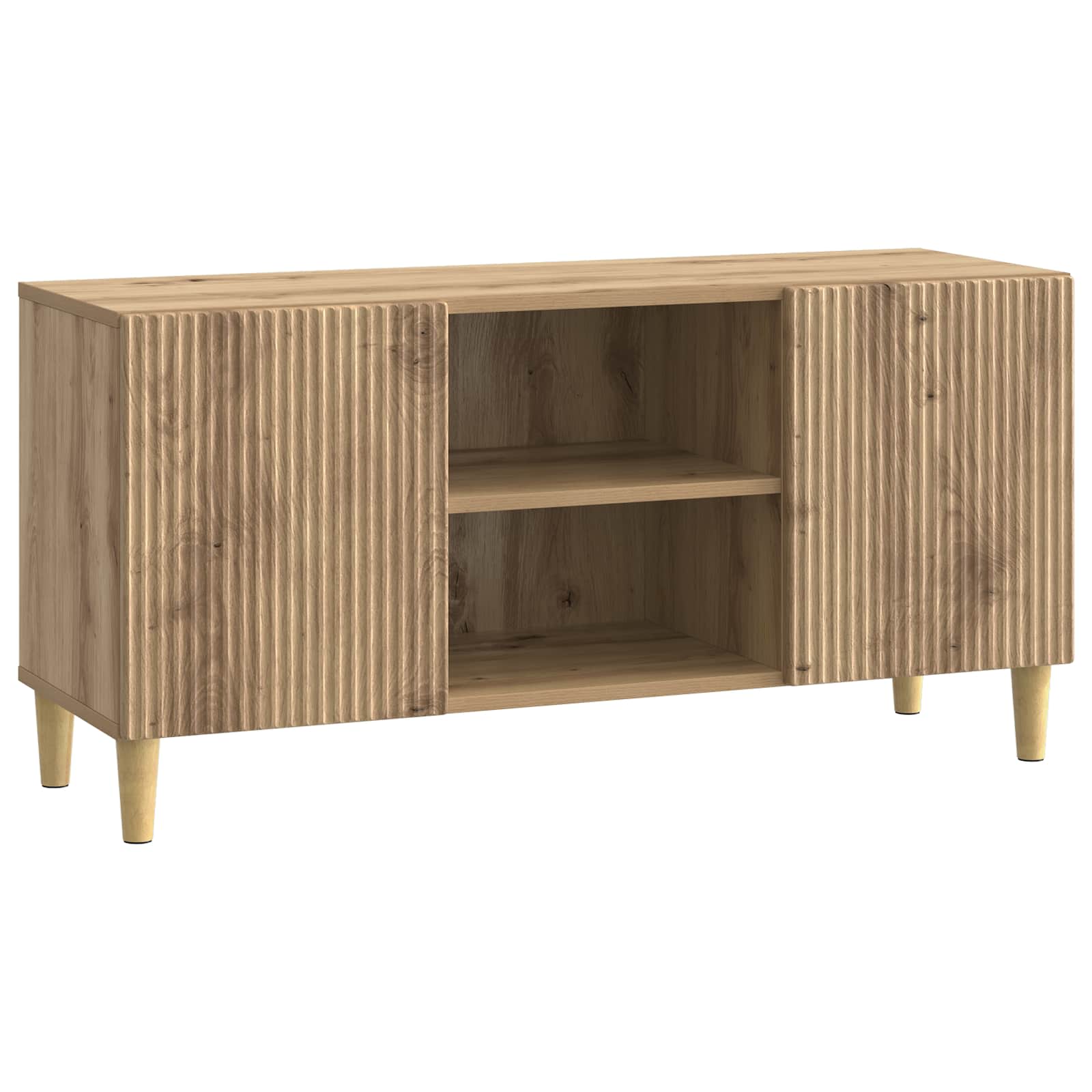 vidaXL Mueble de TV 102 x 34,5 x 50 cm Madera de Ingeniería Multicolor