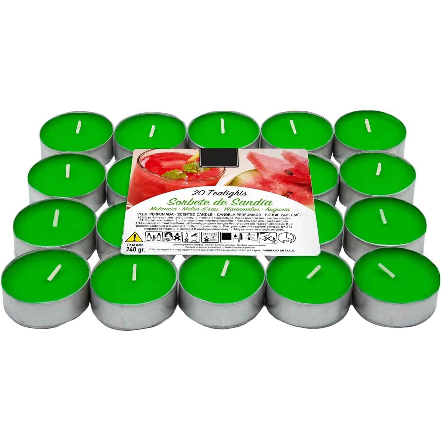 TK Velas Decorativas Aromáticas, Velas de Té Perfumadas, Paquete de 20Uds, 60Uds,100Uds de Velas Aromáticas, Ambientador de Tea light, Vela de té con Fragancias, 4,5 horas de Largo, para Iluminación, decoración, Cena Intima, Momentos Románticos, Fiesta