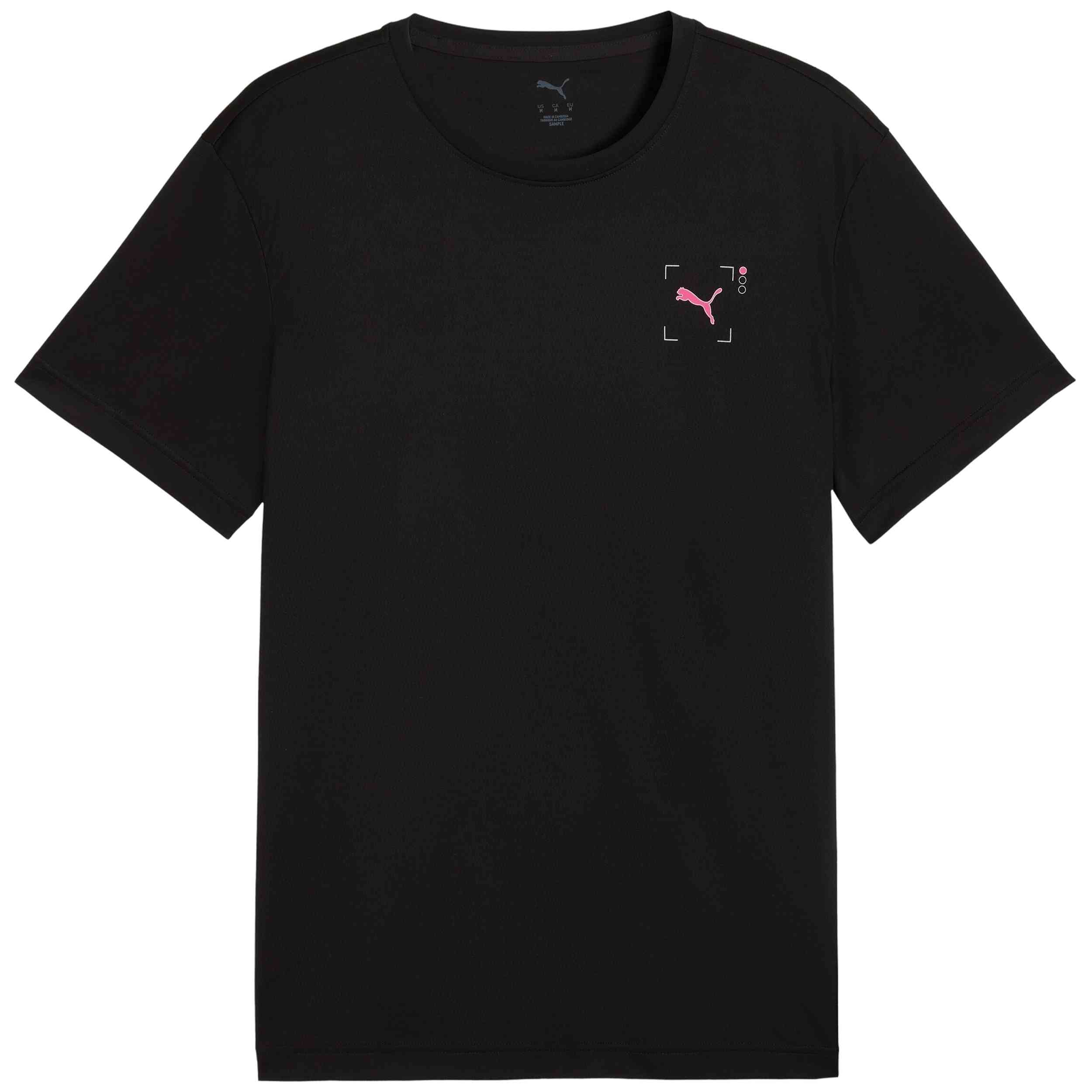 Camiseta De Manga Corta Puma modelo 528446-01 para hombre y mujer en color Negro